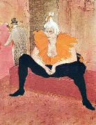  Henri  Toulouse-Lautrec Seated Clown Sweden oil painting artist
